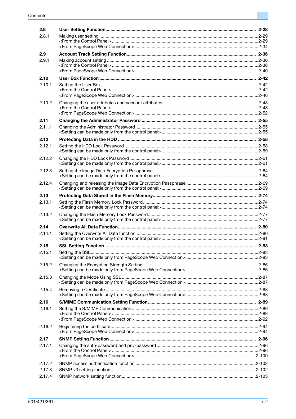 Konica Minolta bizhub 361 User Manual | Page 3 / 217