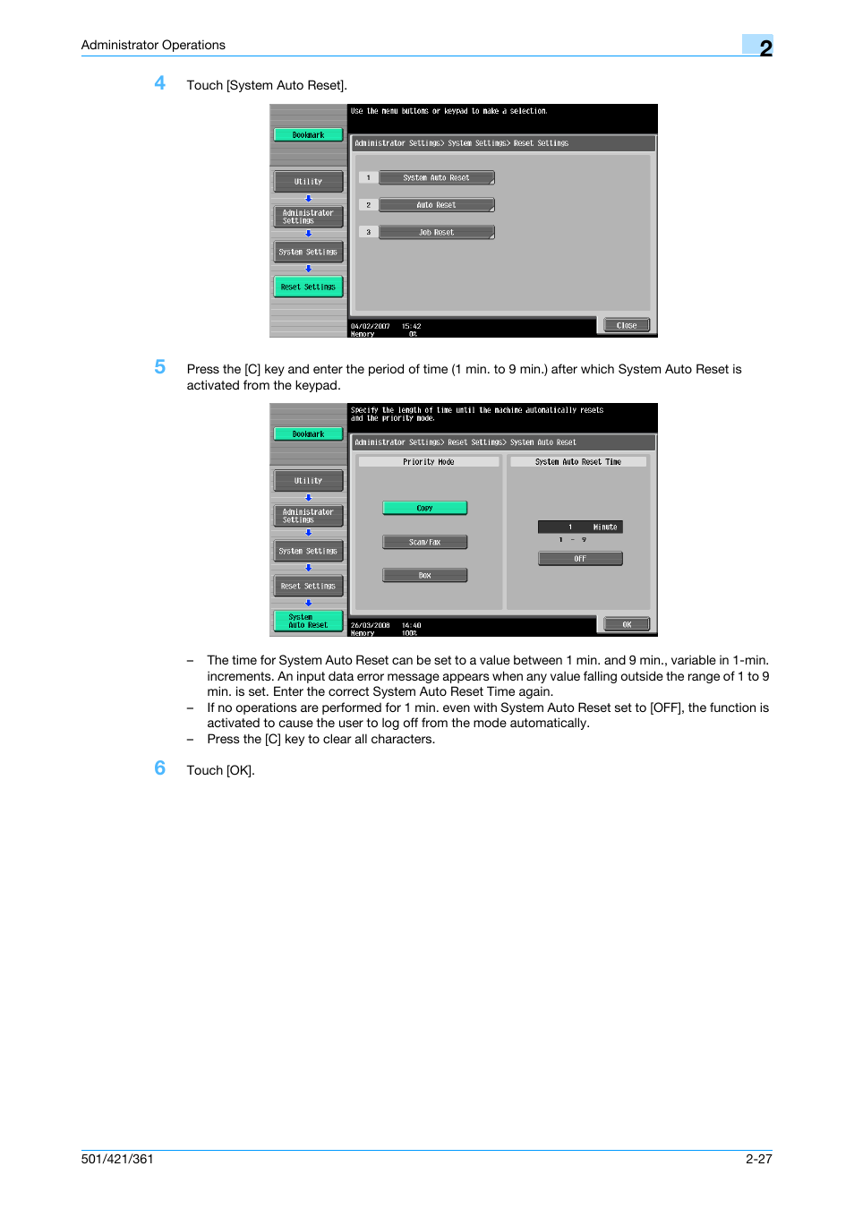 Konica Minolta bizhub 361 User Manual | Page 44 / 217