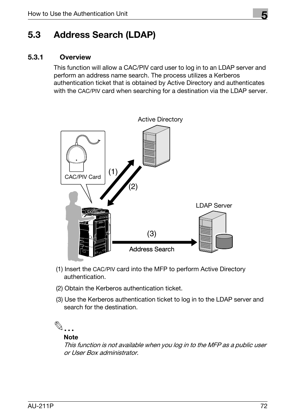 3 address search (ldap), 1 overview, P. 72 | Konica Minolta bizhub 751 User Manual | Page 10 / 53