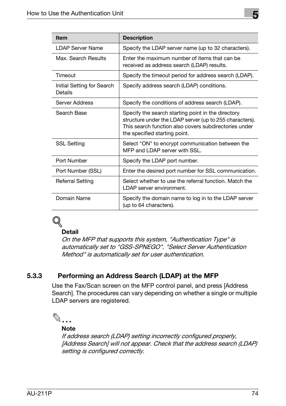 3 performing an address search (ldap) at the mfp | Konica Minolta bizhub 751 User Manual | Page 12 / 53