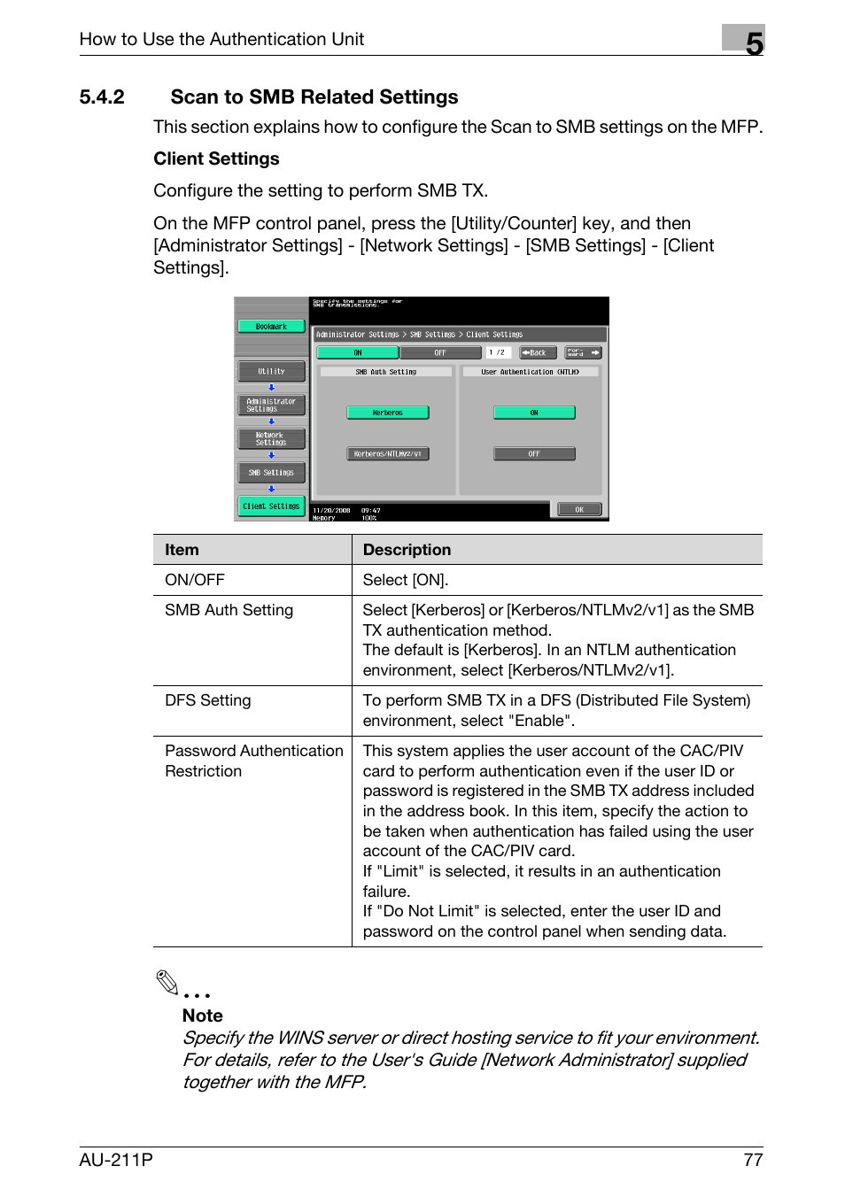 2 scan to smb related settings | Konica Minolta bizhub 751 User Manual | Page 15 / 53