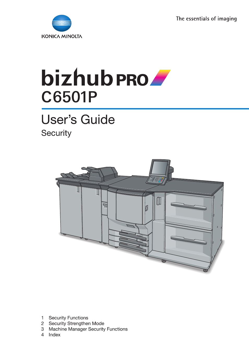 Konica Minolta bizhub PRO C6501P User Manual | 32 pages