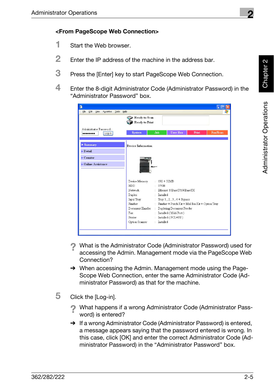 Konica Minolta bizhub 282 User Manual | Page 22 / 90