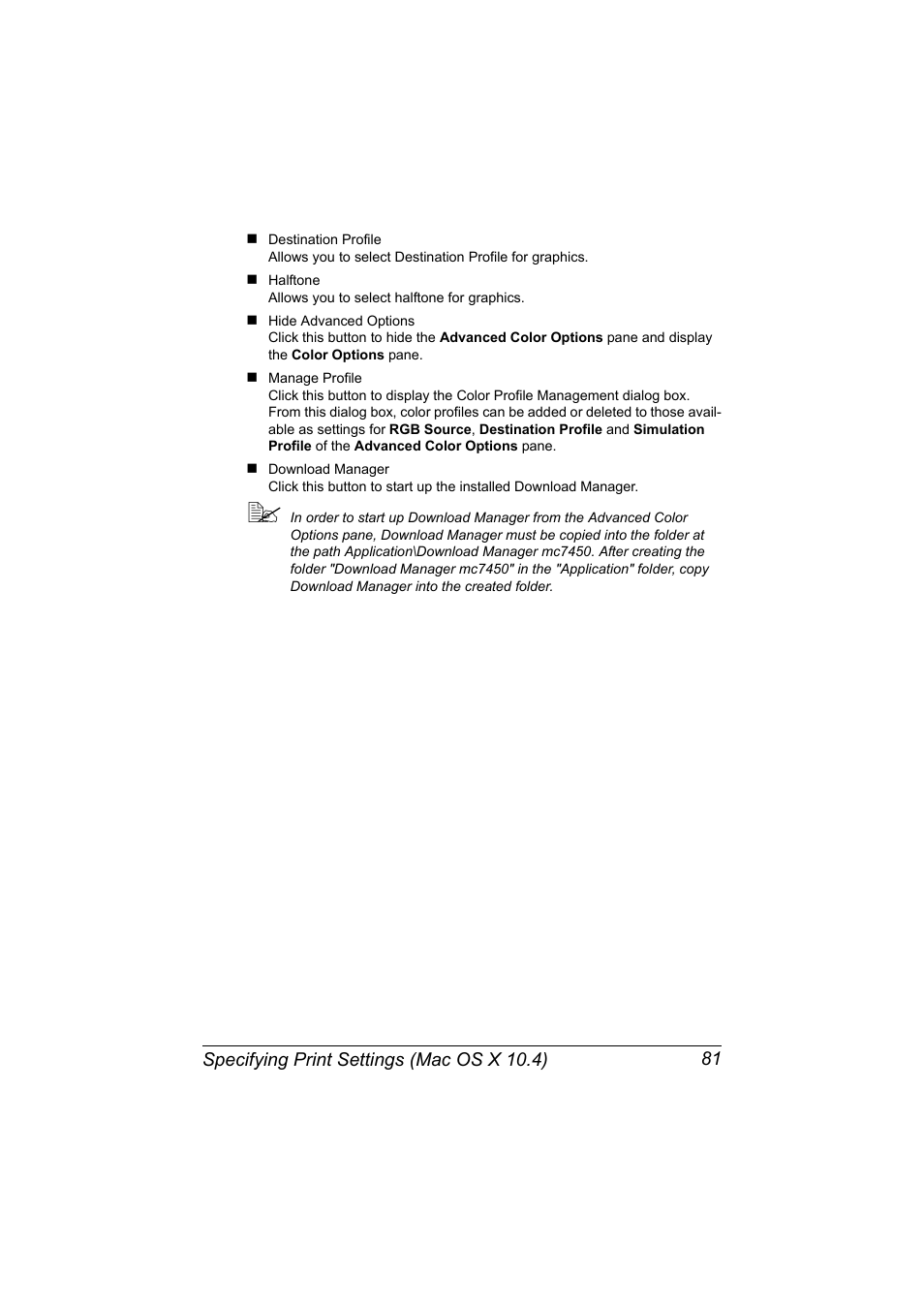 Konica Minolta magicolor 7450 II User Manual | Page 101 / 350