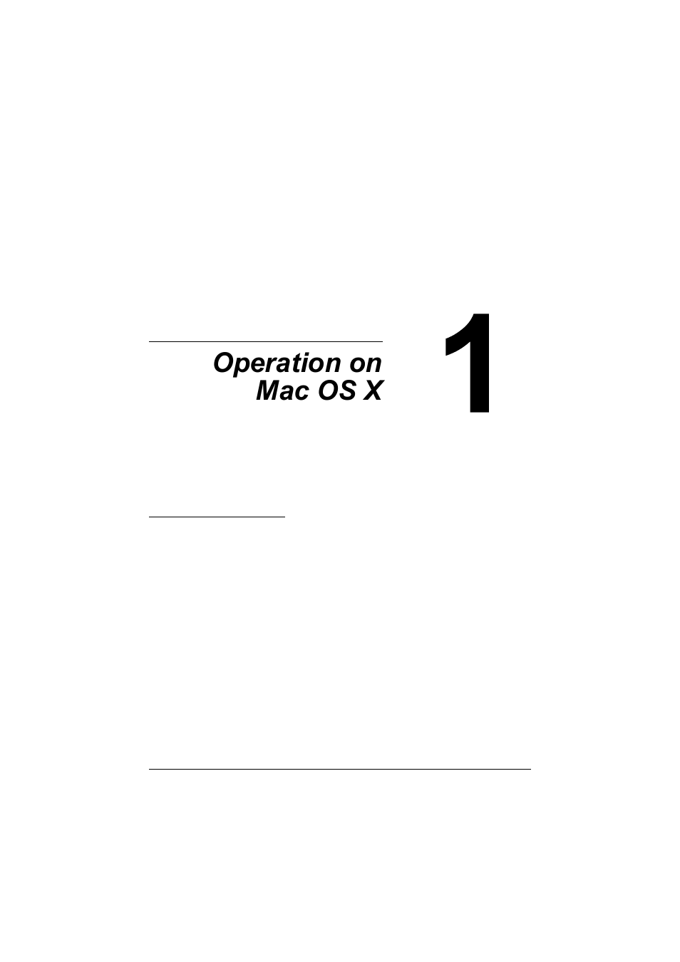 Ch.1 operation on mac os x, 1 operation on mac os x | Konica Minolta magicolor 7450 II User Manual | Page 21 / 350