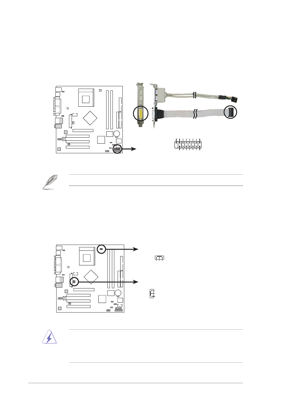 The usb/game module is purchased separately | Asus Motherboard A7N8X-VM/400 User Manual | Page 28 / 64