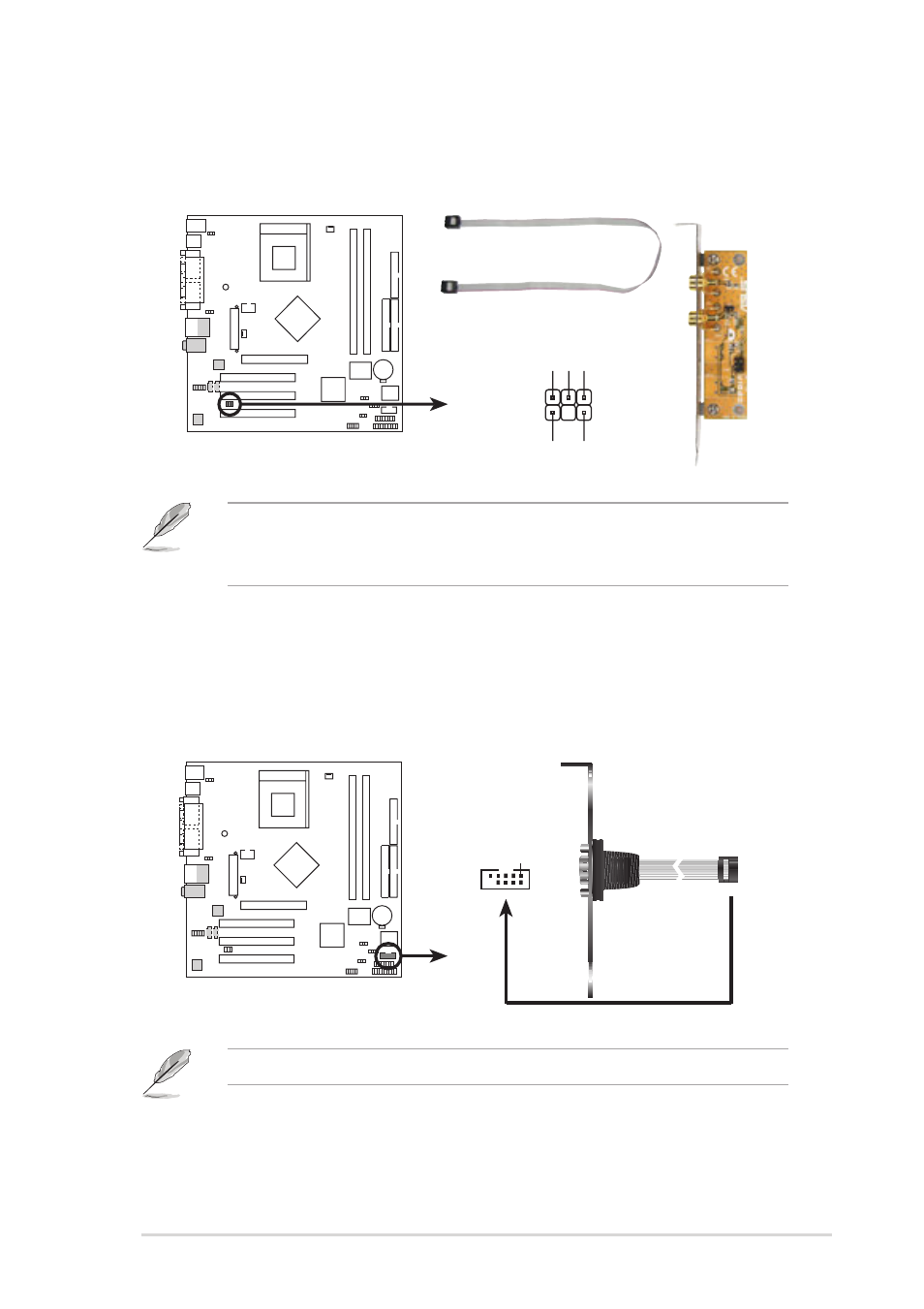 The serial port bracket is purchased separately | Asus Motherboard A7N8X-VM/400 User Manual | Page 31 / 64