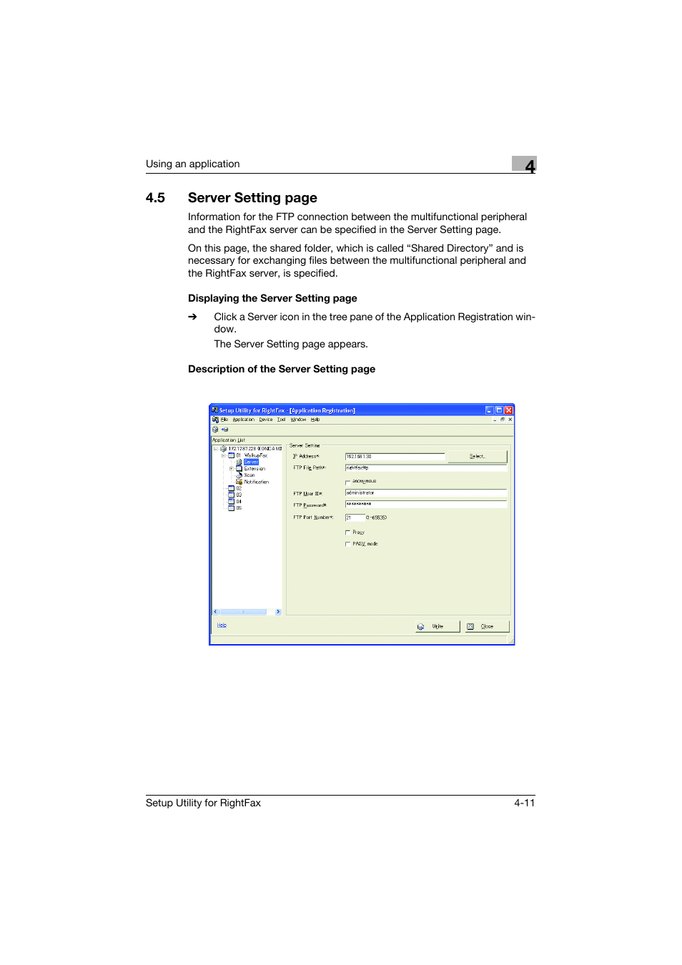 5 server setting page | Konica Minolta bizhub 751 User Manual | Page 25 / 65