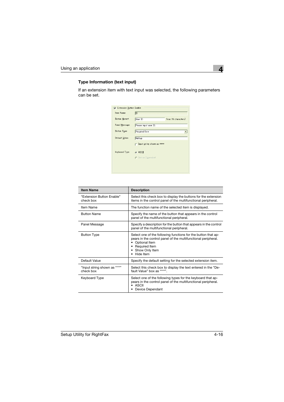 Type information (text input), Type information (text input) -16, Type information (text input)” on | Konica Minolta bizhub 751 User Manual | Page 30 / 65