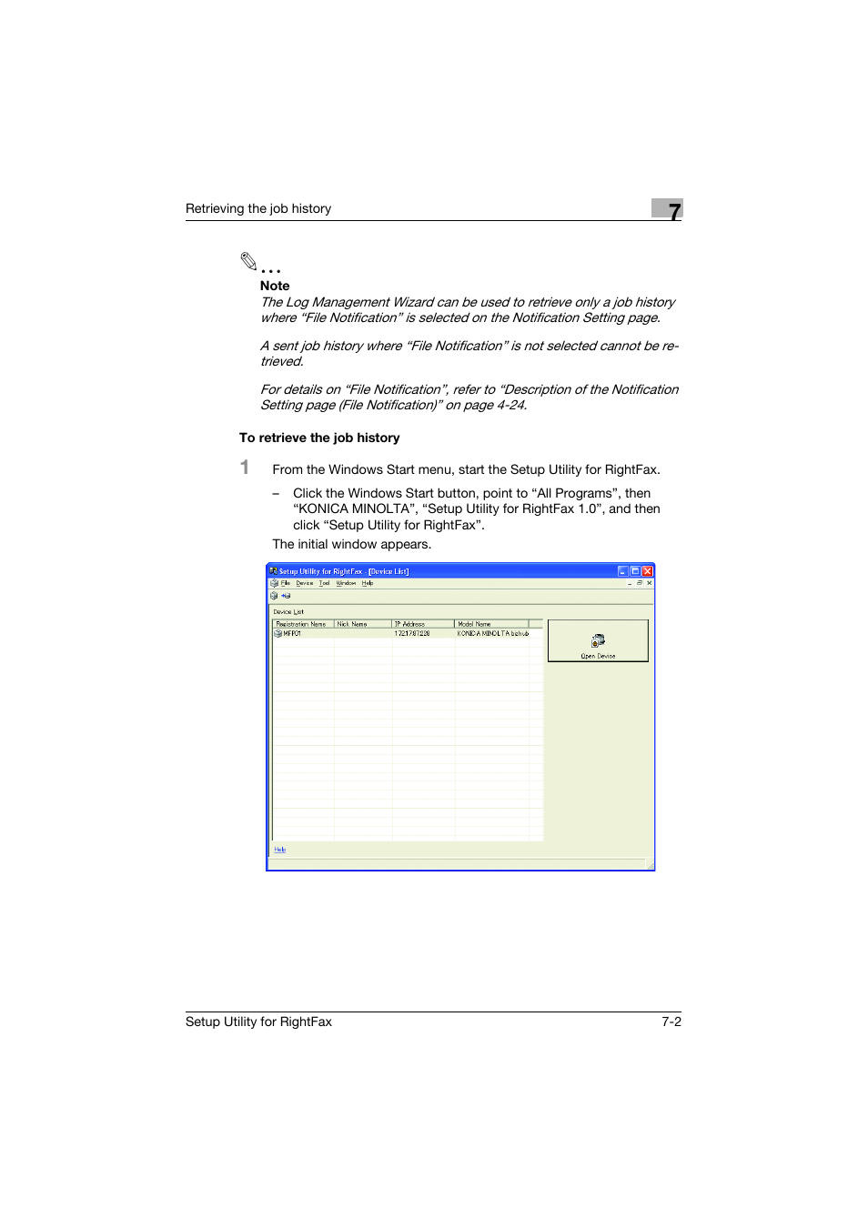 To retrieve the job history, To retrieve the job history -2 | Konica Minolta bizhub 751 User Manual | Page 55 / 65