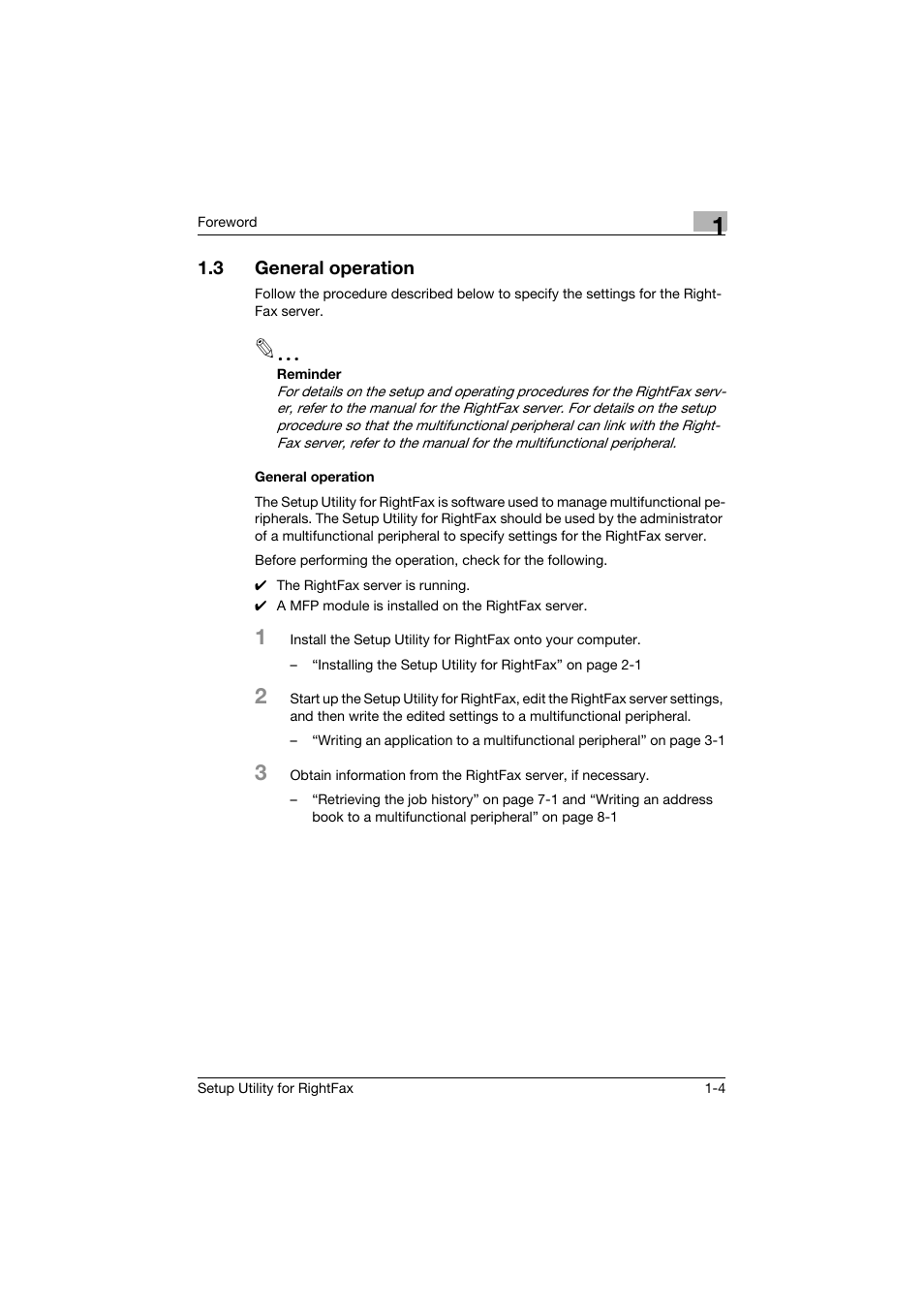 3 general operation, General operation, General operation -4 | Konica Minolta bizhub 751 User Manual | Page 9 / 65