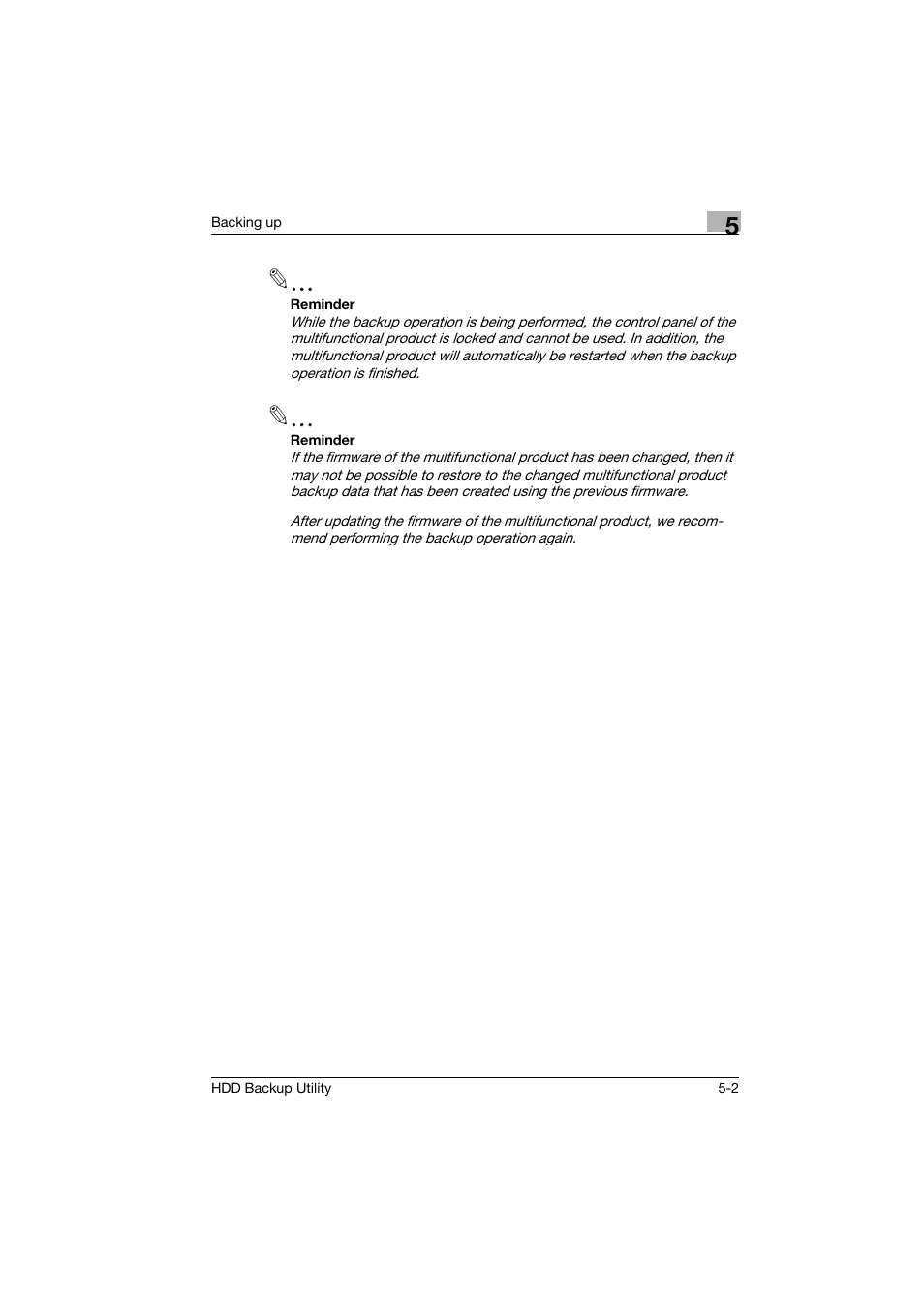 Konica Minolta HDD Backup Utility User Manual | Page 15 / 30