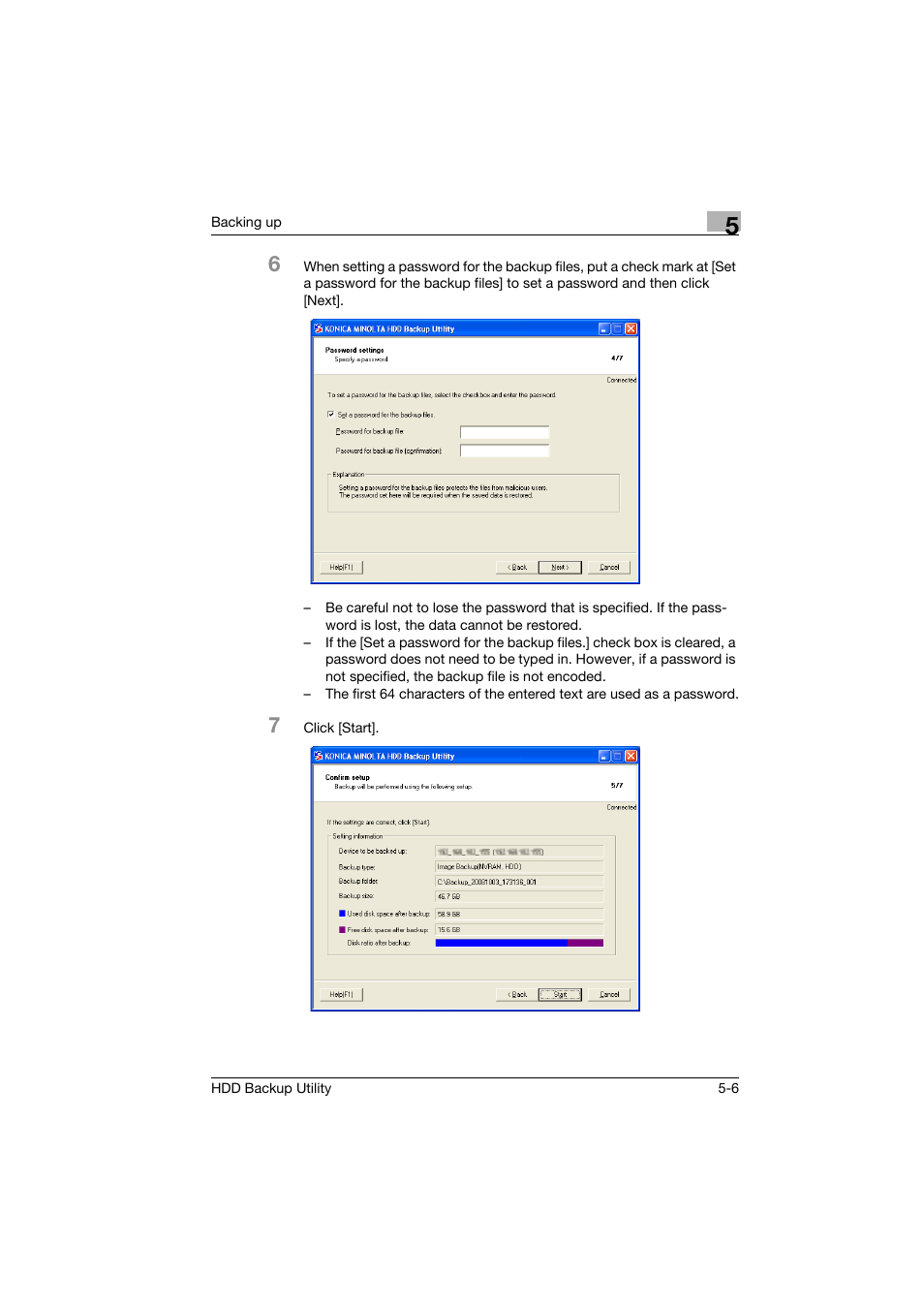 Konica Minolta HDD Backup Utility User Manual | Page 19 / 30