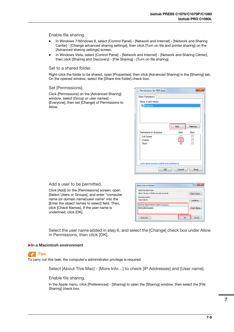 In a macintosh environment, In a macintosh environment -9 | Konica Minolta bizhub PRO C1060L User Manual | Page 111 / 143