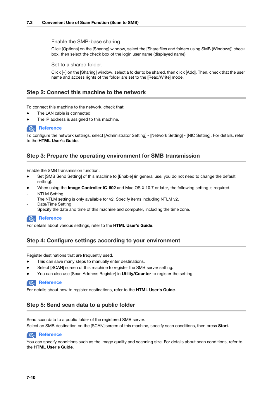 Step 2: connect this machine to the network, Step 5: send scan data to a public folder, Step 2: connect this machine to the network -10 | Step 5: send scan data to a public folder -10 | Konica Minolta bizhub PRO C1060L User Manual | Page 112 / 143