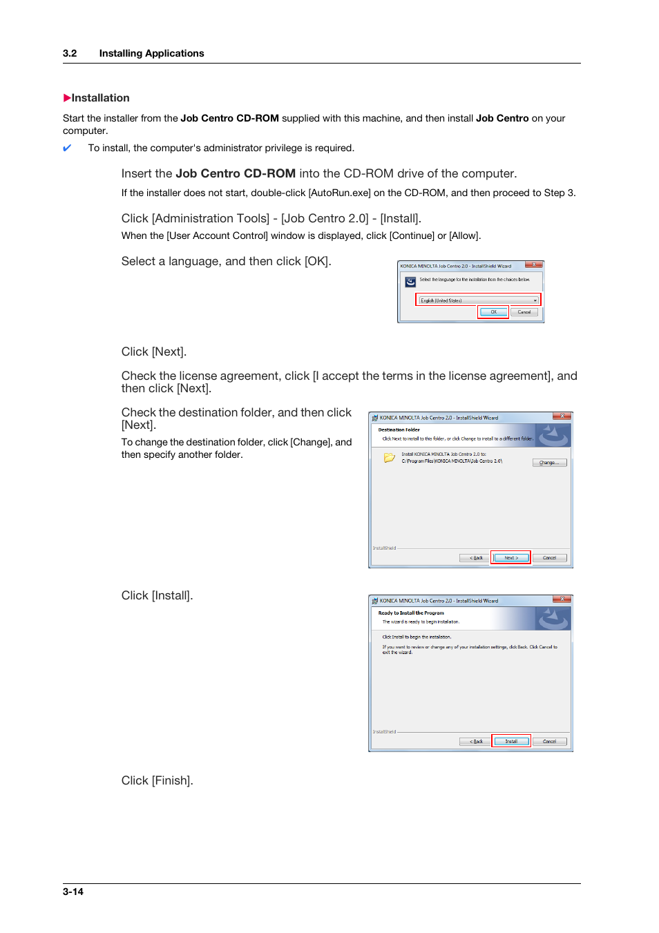 Installation, Installation -14 | Konica Minolta bizhub PRO C1060L User Manual | Page 36 / 143