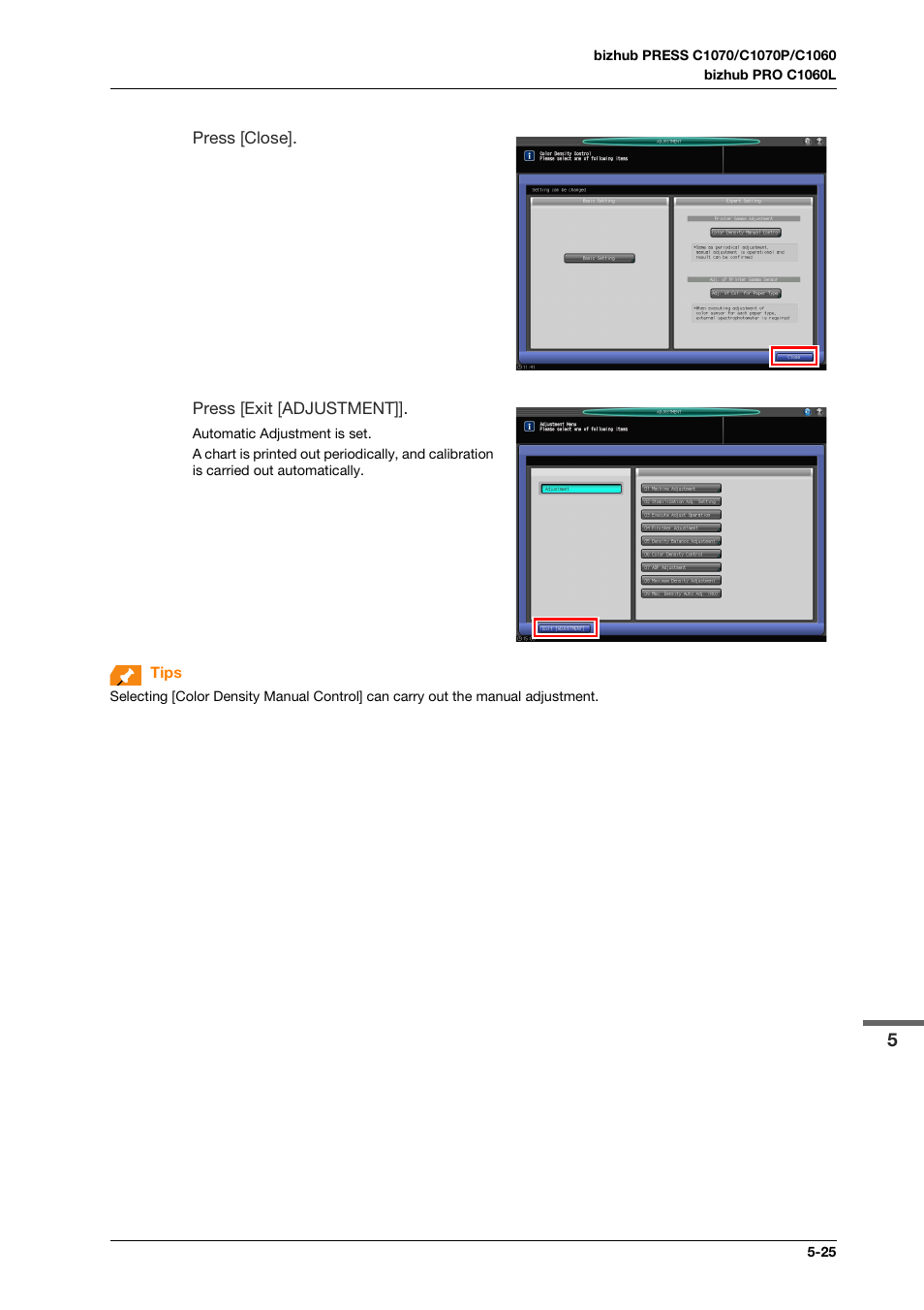 Konica Minolta bizhub PRO C1060L User Manual | Page 75 / 143