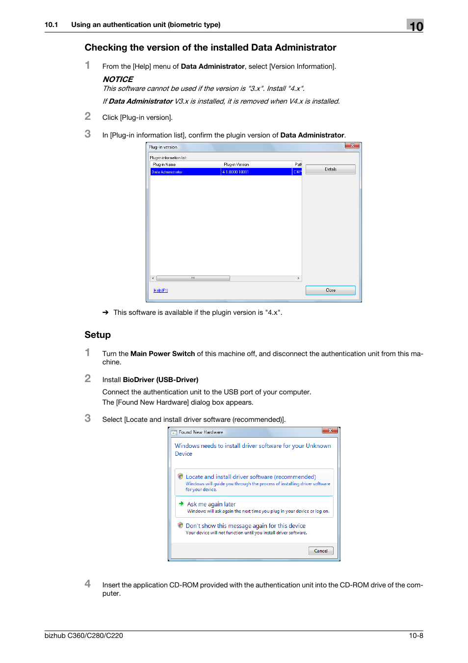 Setup | Konica Minolta BIZHUB C360 User Manual | Page 222 / 285