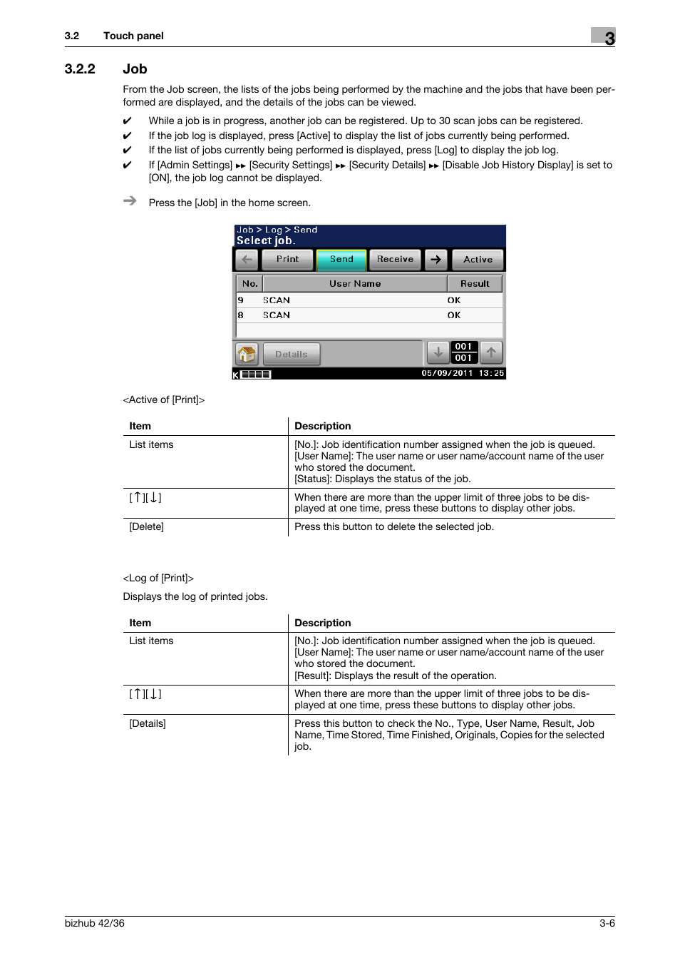 2 job, Job -6 | Konica Minolta bizhub 42 User Manual | Page 25 / 158