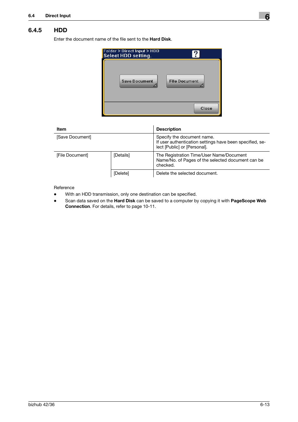 5 hdd, Hdd -13 | Konica Minolta bizhub 42 User Manual | Page 80 / 158