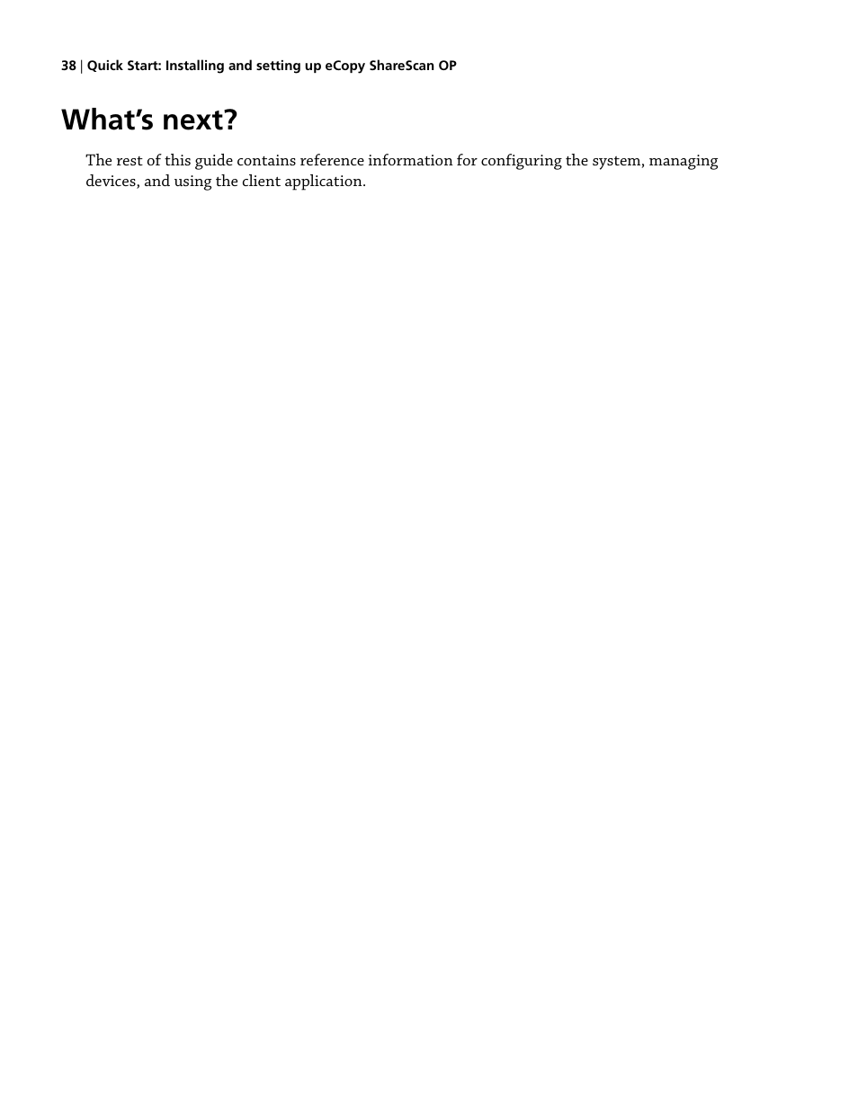 What’s next | Konica Minolta eCopy User Manual | Page 46 / 224