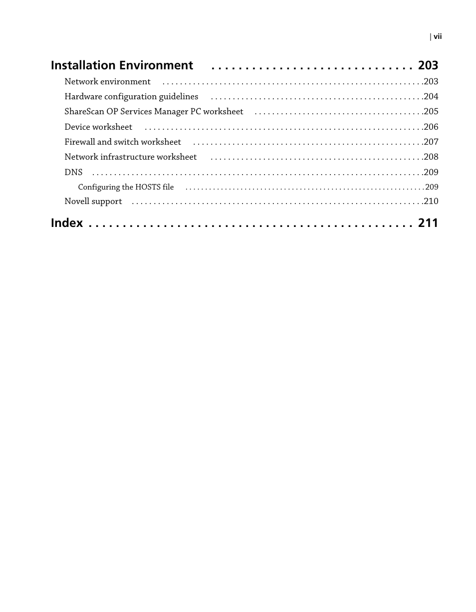 Installation environment, Index | Konica Minolta eCopy User Manual | Page 7 / 224