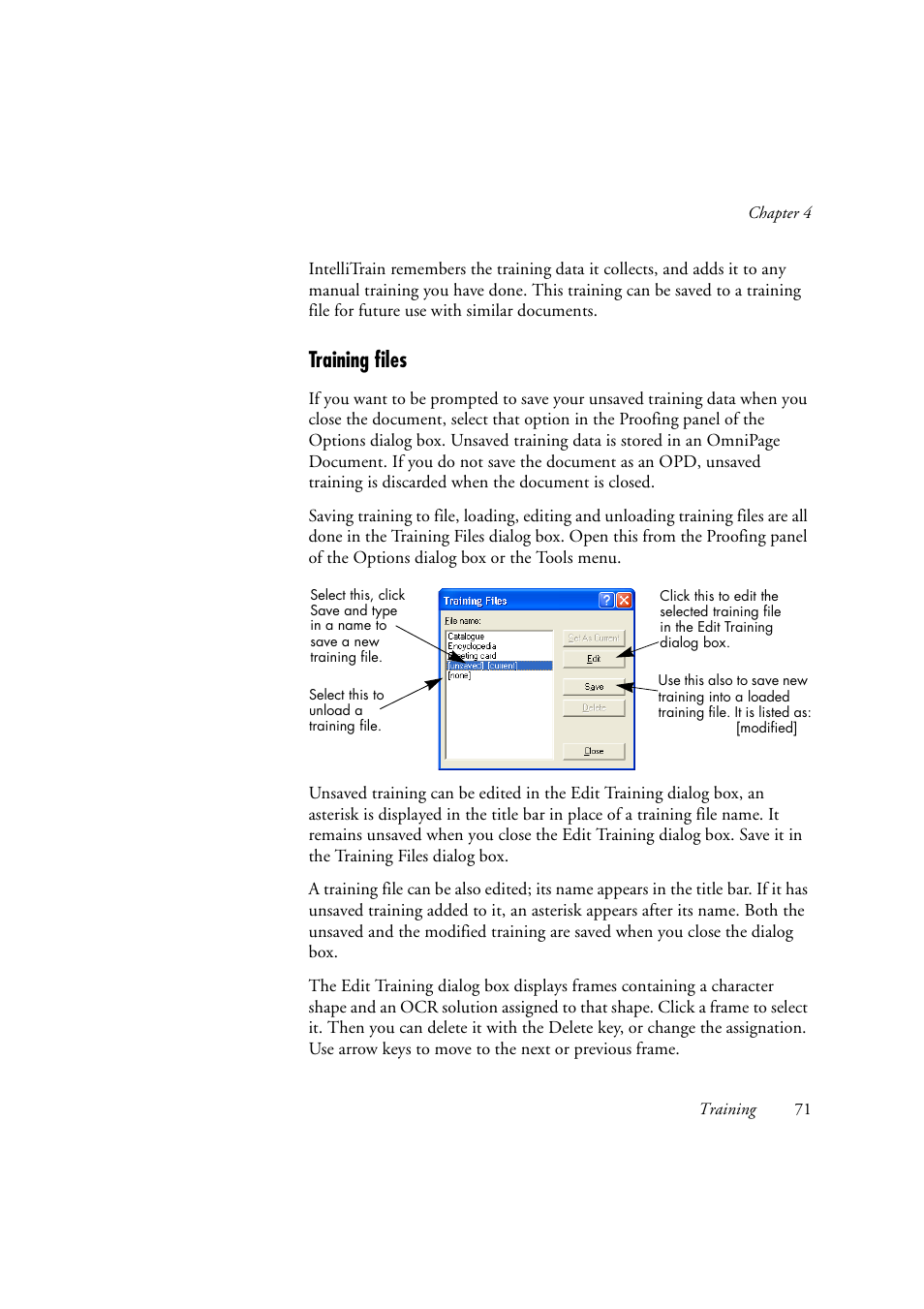 Training files | Konica Minolta Unity User Manual | Page 71 / 100