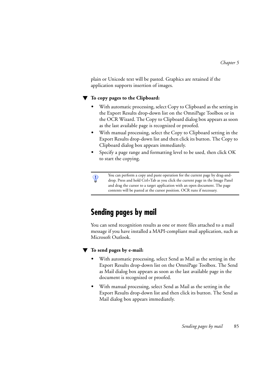 Sending pages by mail | Konica Minolta Unity User Manual | Page 85 / 100