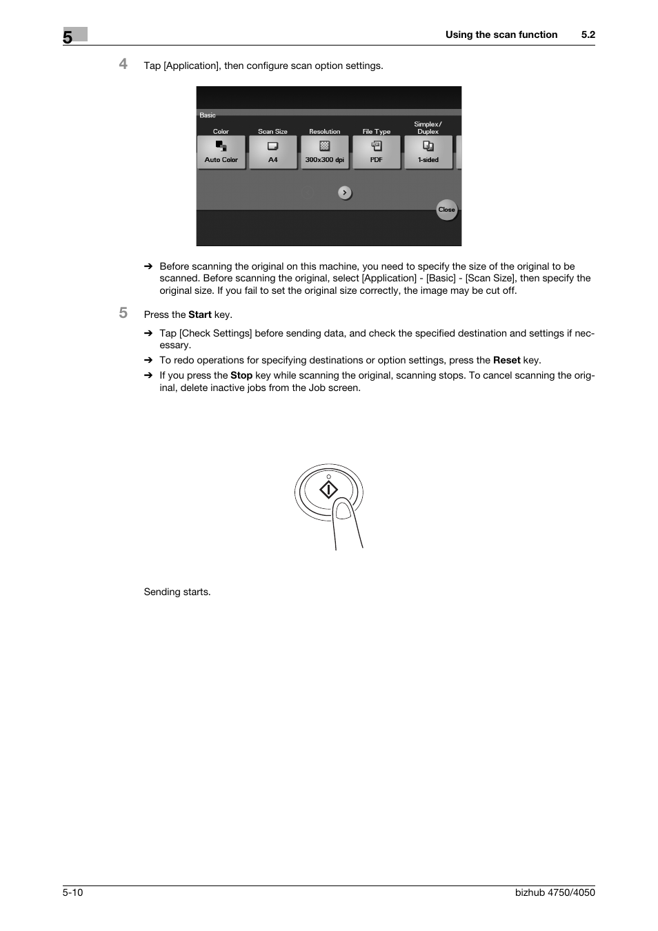 Konica Minolta bizhub 4050 User Manual | Page 52 / 70