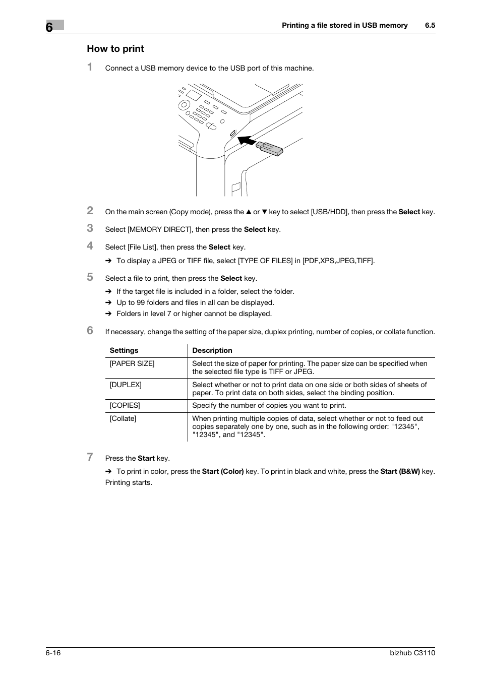 How to print, How to print -16 | Konica Minolta bizhub C3110 User Manual | Page 76 / 82