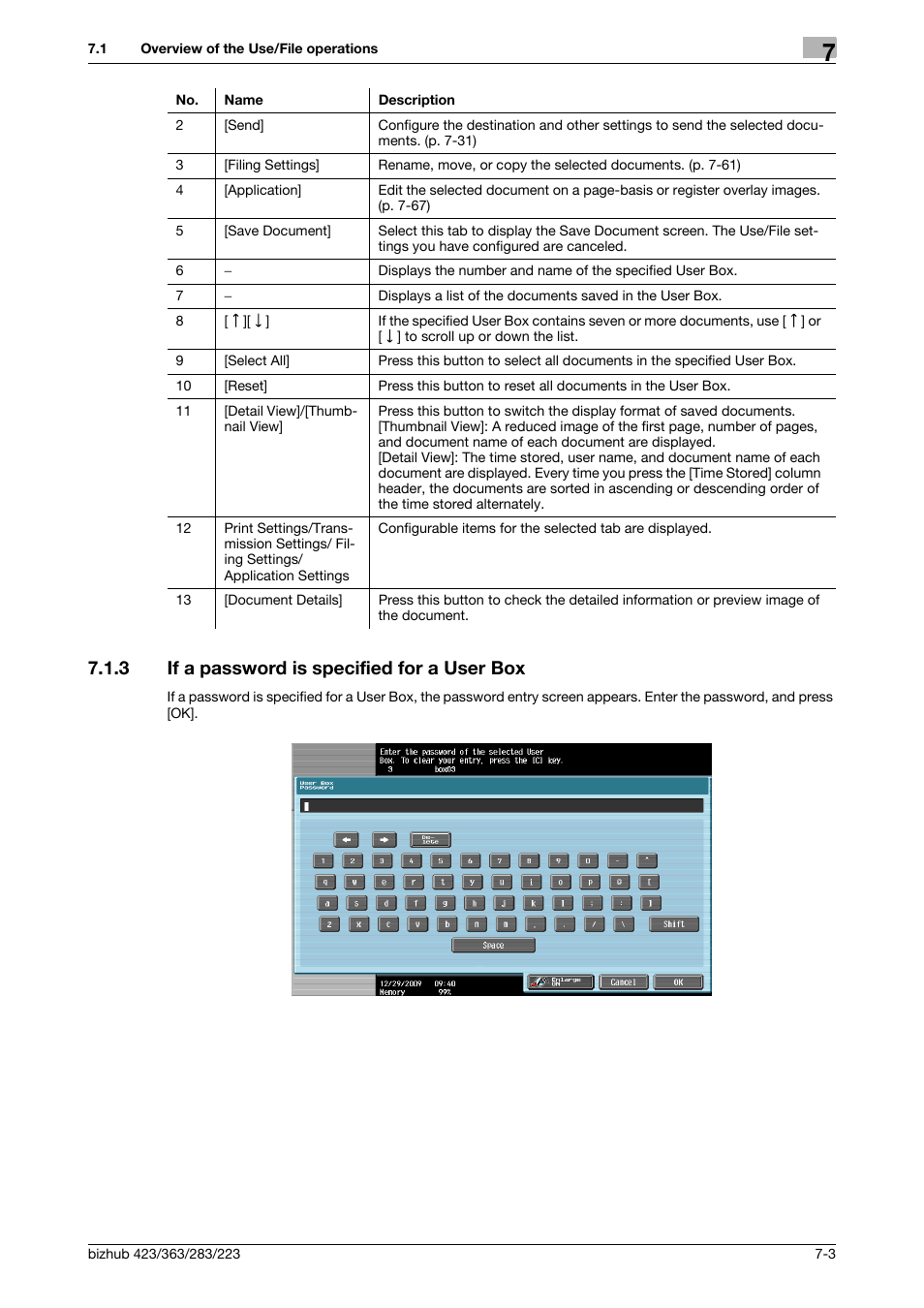 3 if a password is specified for a user box, If a password is specified for a user box -3 | Konica Minolta BIZHUB 223 User Manual | Page 111 / 302