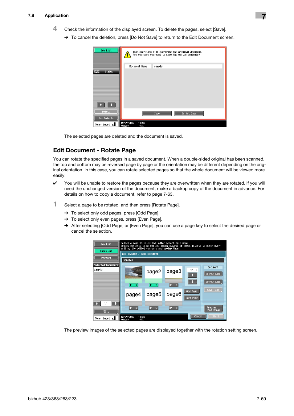 P. 7-69) | Konica Minolta BIZHUB 223 User Manual | Page 177 / 302