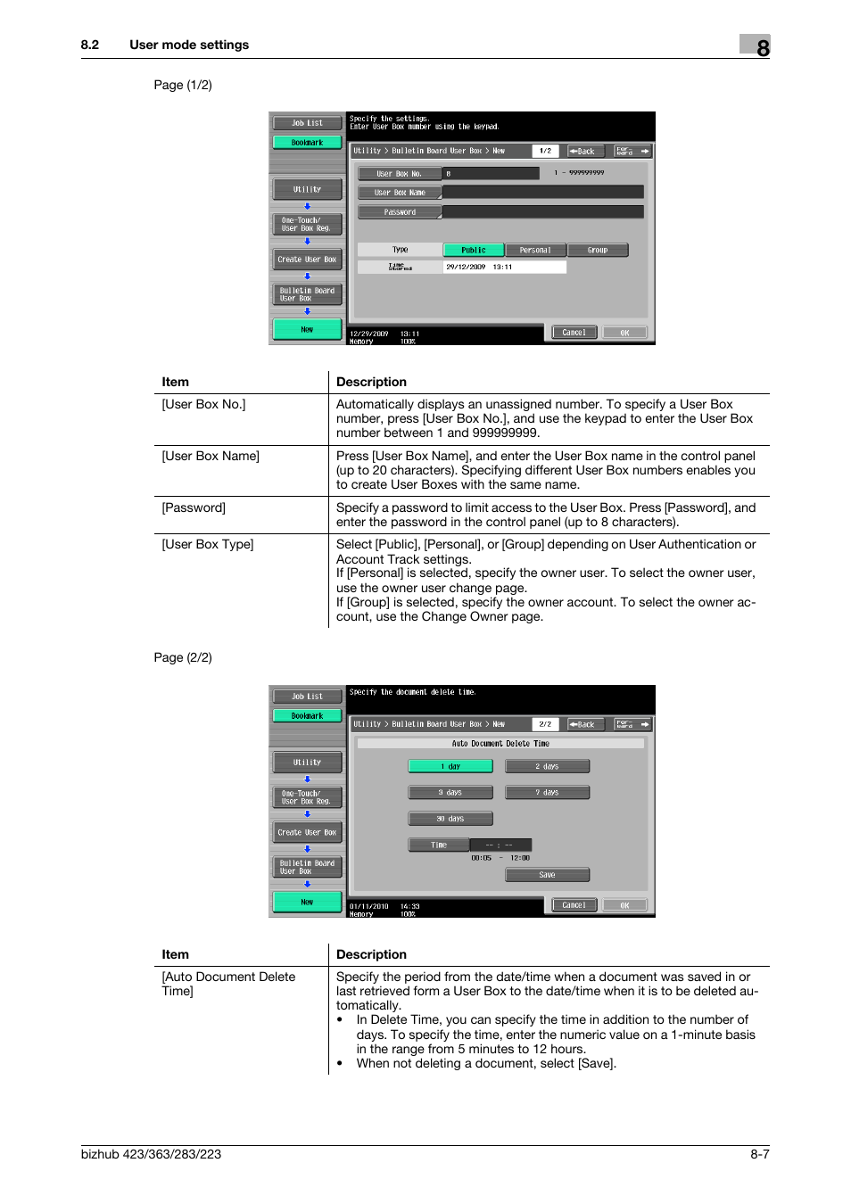 Konica Minolta BIZHUB 223 User Manual | Page 220 / 302