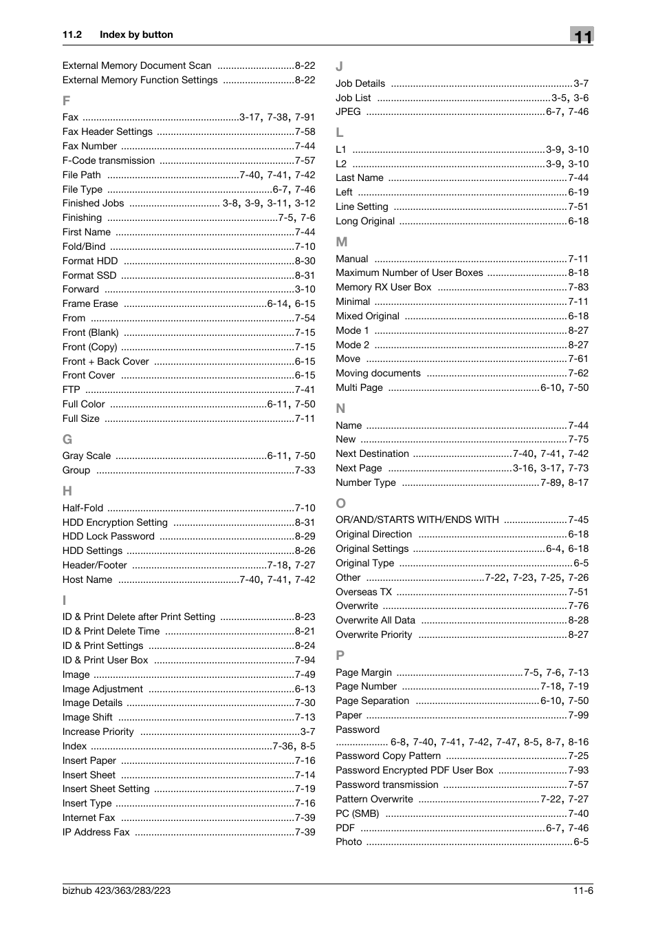 Konica Minolta BIZHUB 223 User Manual | Page 300 / 302