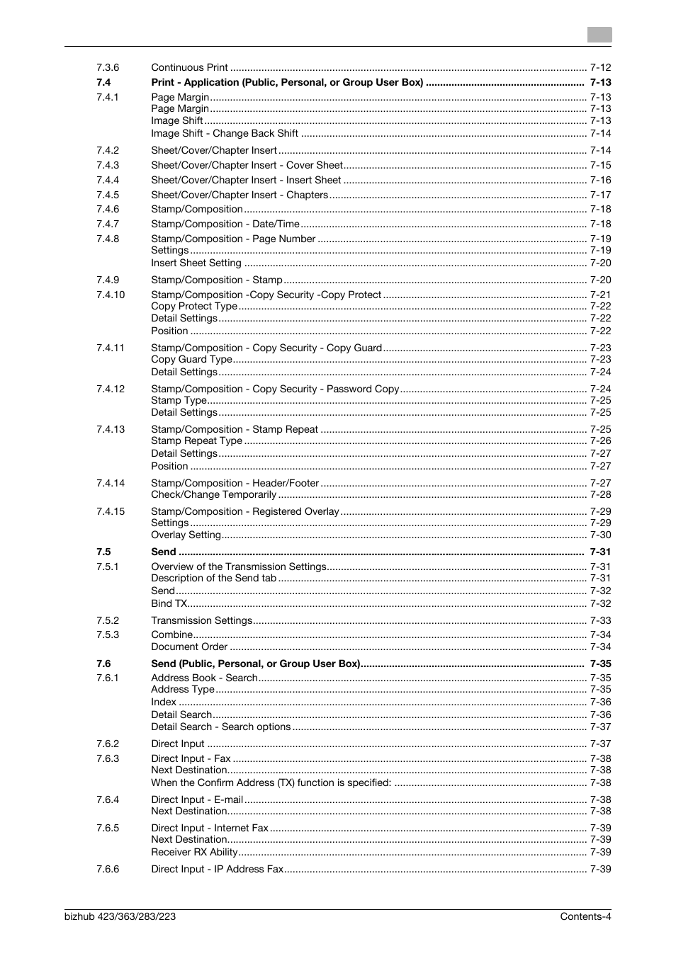 Konica Minolta BIZHUB 223 User Manual | Page 5 / 302