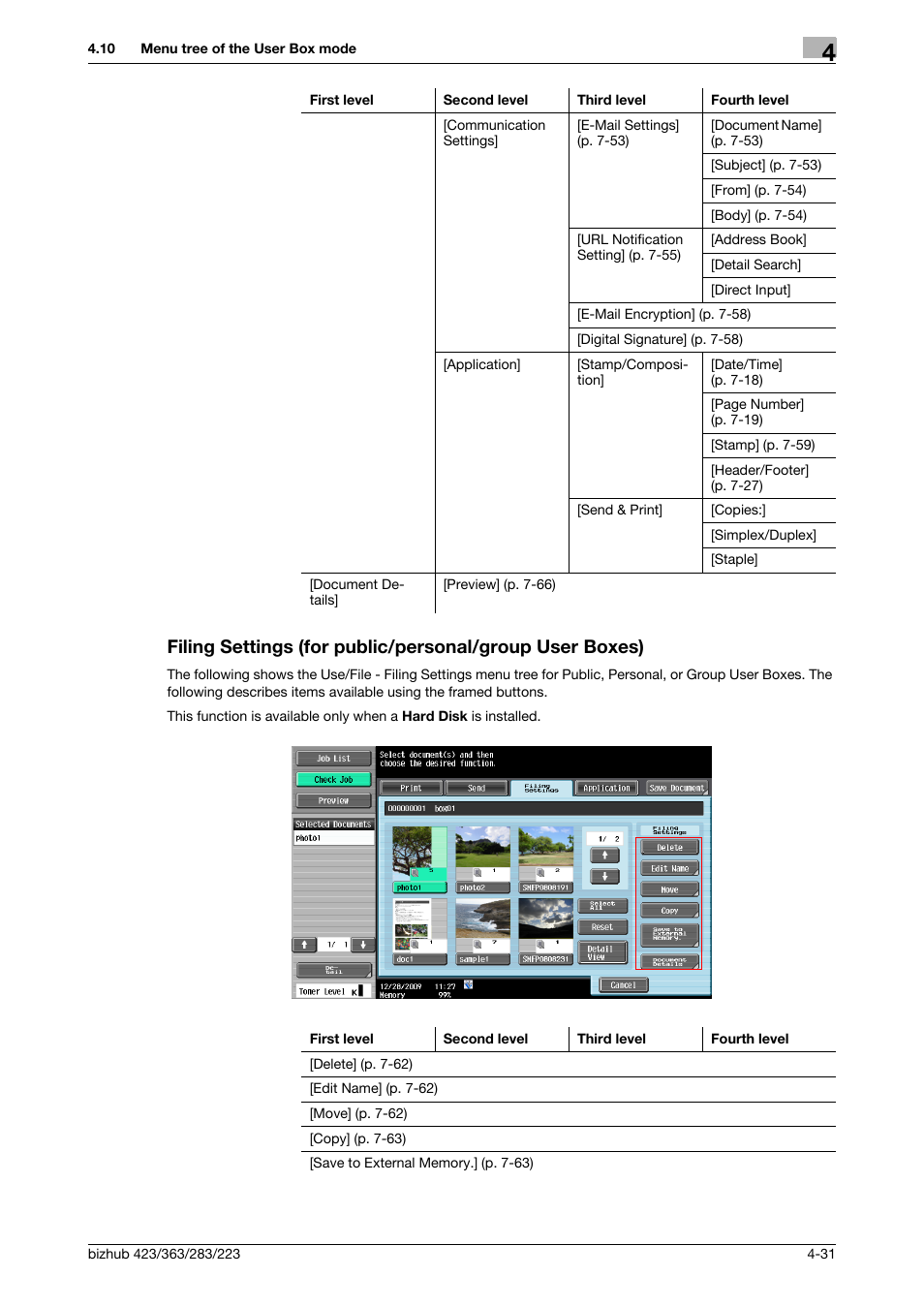 Konica Minolta BIZHUB 223 User Manual | Page 81 / 302