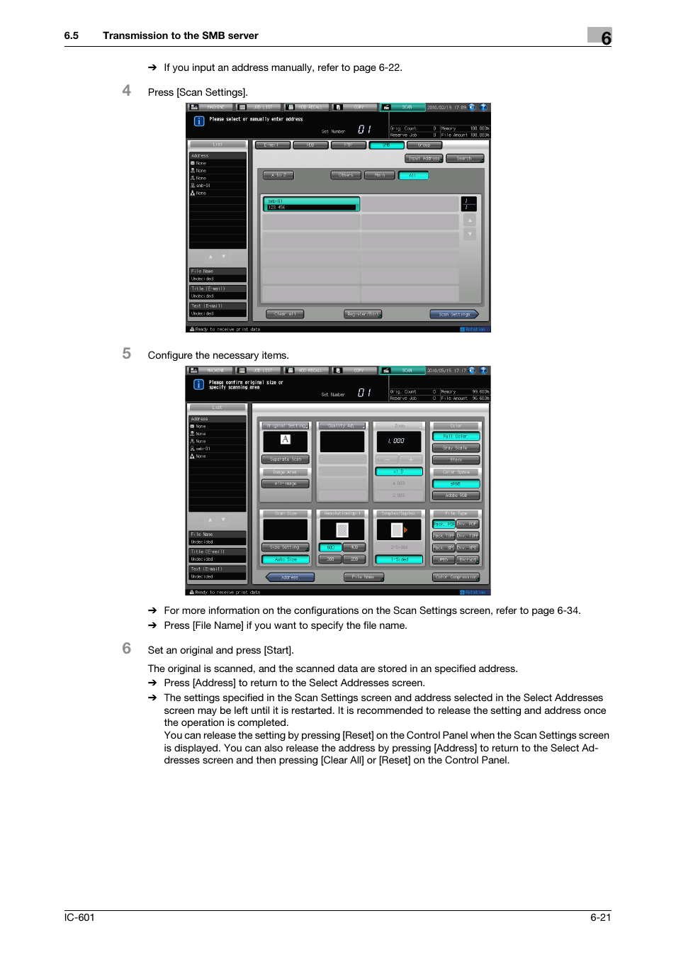 Konica Minolta IC-601 User Manual | Page 84 / 123