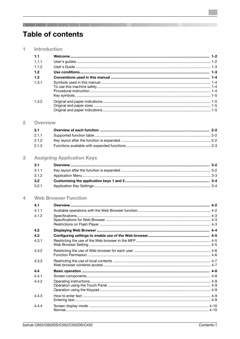 Konica Minolta BIZHUB C652DS User Manual | Page 2 / 110