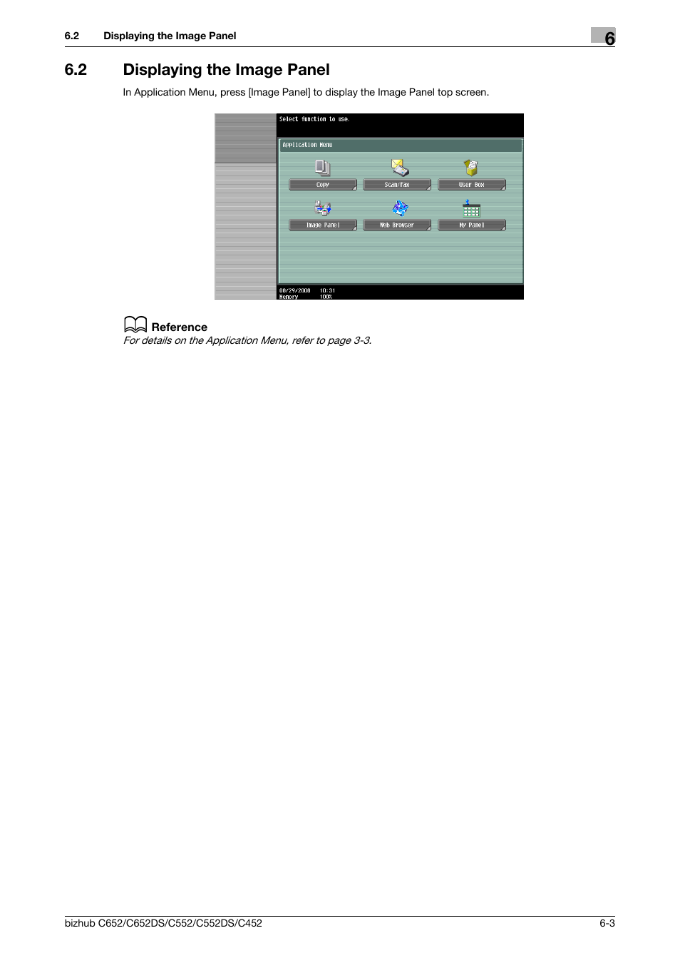 2 displaying the image panel, Displaying the image panel -3 | Konica Minolta BIZHUB C652DS User Manual | Page 53 / 110