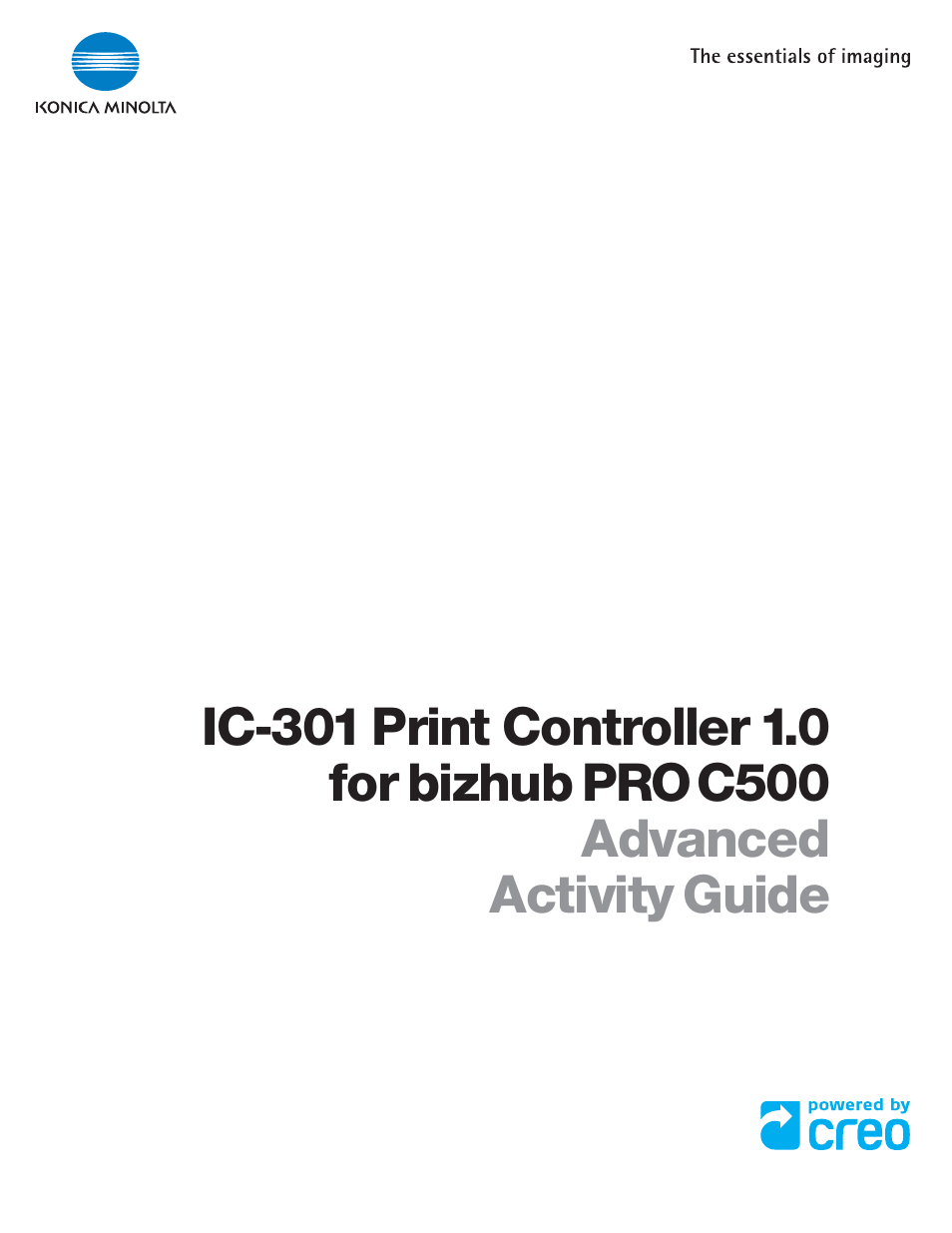 Konica Minolta bizhub PRO C500 User Manual | 38 pages