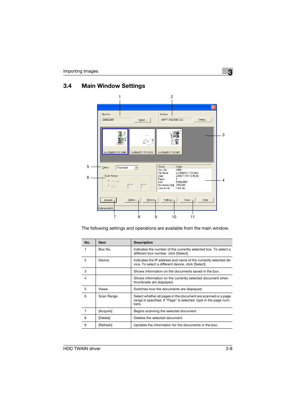 4 main window settings, Main window settings -8 | Konica Minolta bizhub PRO 1200P User Manual | Page 16 / 31