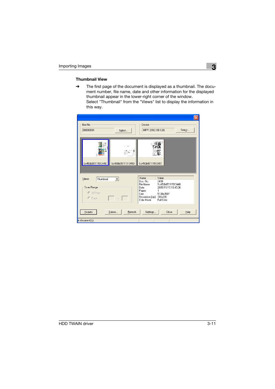 Thumbnail view, Thumbnail view -11 | Konica Minolta bizhub PRO 1200P User Manual | Page 19 / 31