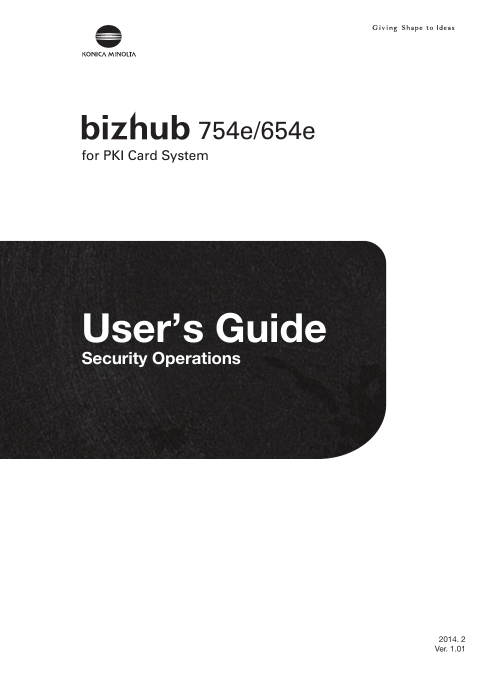 Konica Minolta bizhub 654e User Manual | 58 pages