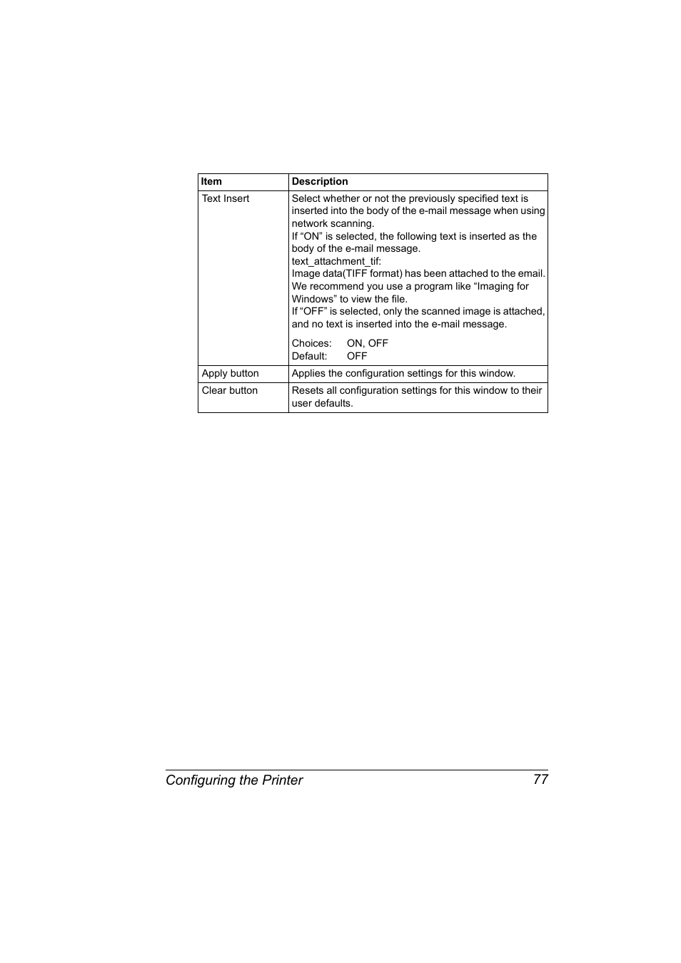 Configuring the printer 77 | Konica Minolta Magicolor 2490MF User Manual | Page 85 / 86