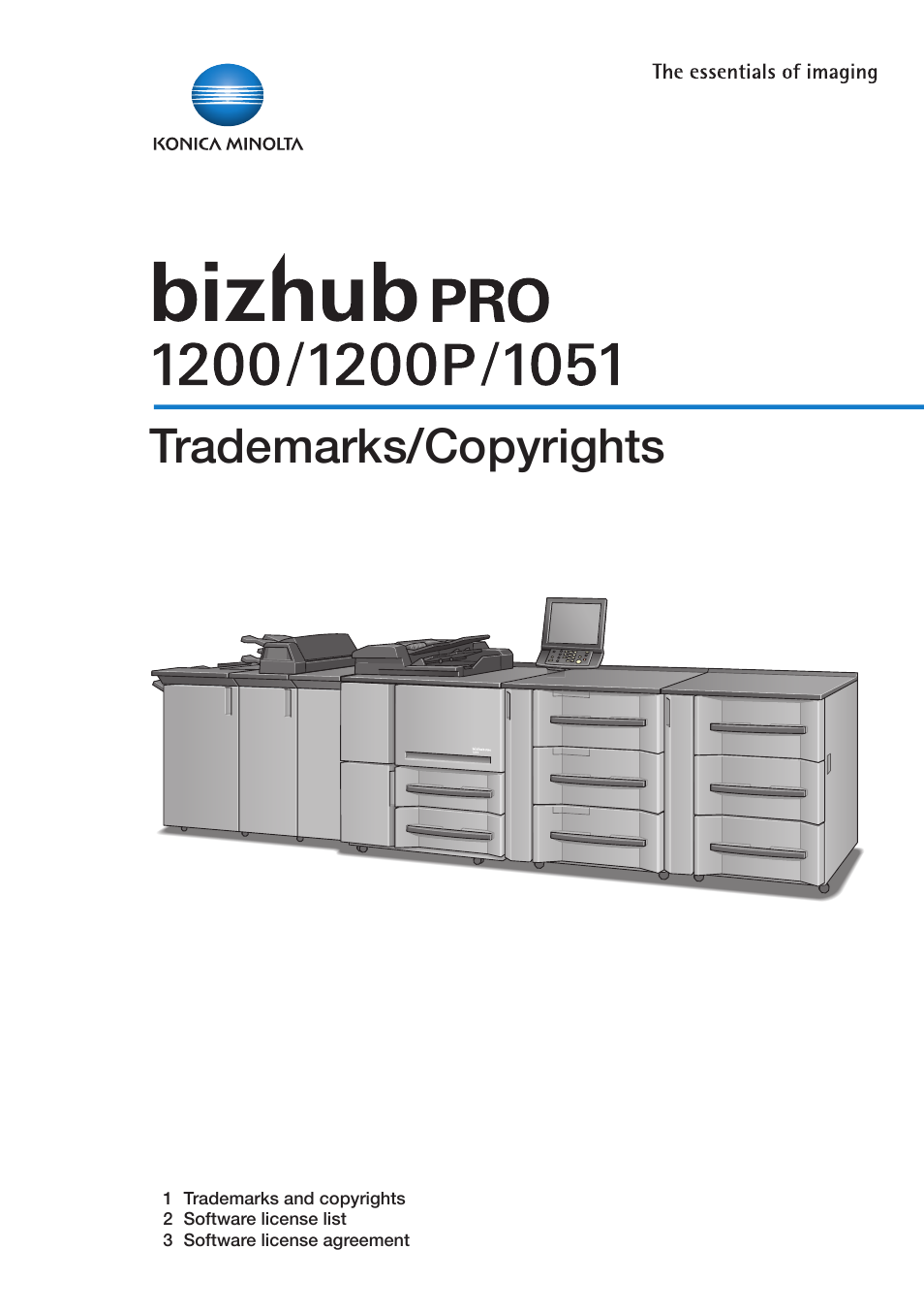 Konica Minolta bizhub PRO 1051 User Manual | 144 pages