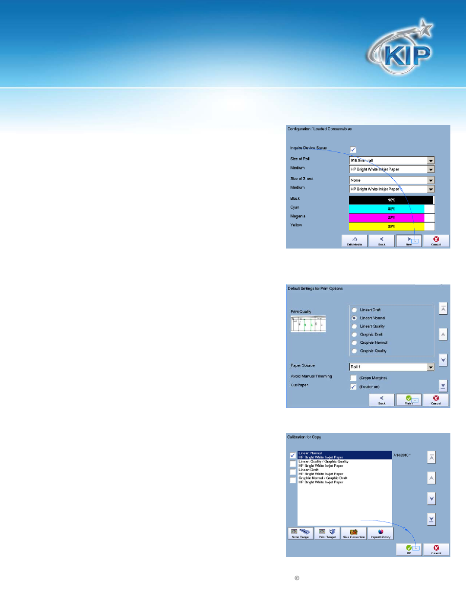 Kip touchscreen software | Konica Minolta KIP 7100 User Manual | Page 131 / 205