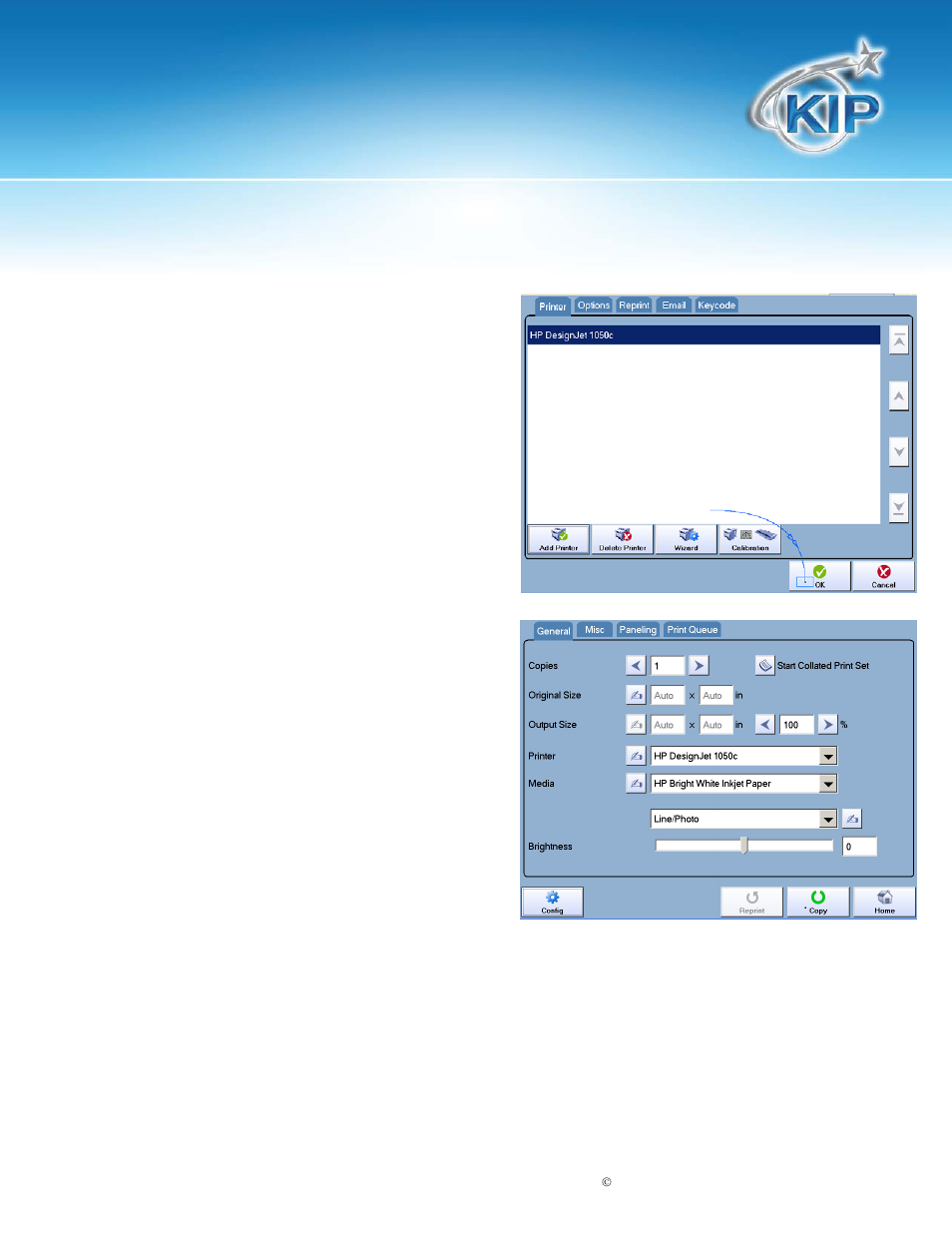 Kip touchscreen software | Konica Minolta KIP 7100 User Manual | Page 132 / 205