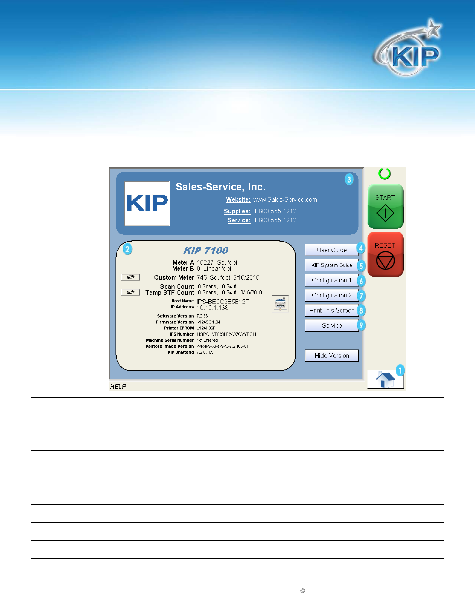 Screen – general, Kip touchscreen software | Konica Minolta KIP 7100 User Manual | Page 180 / 205