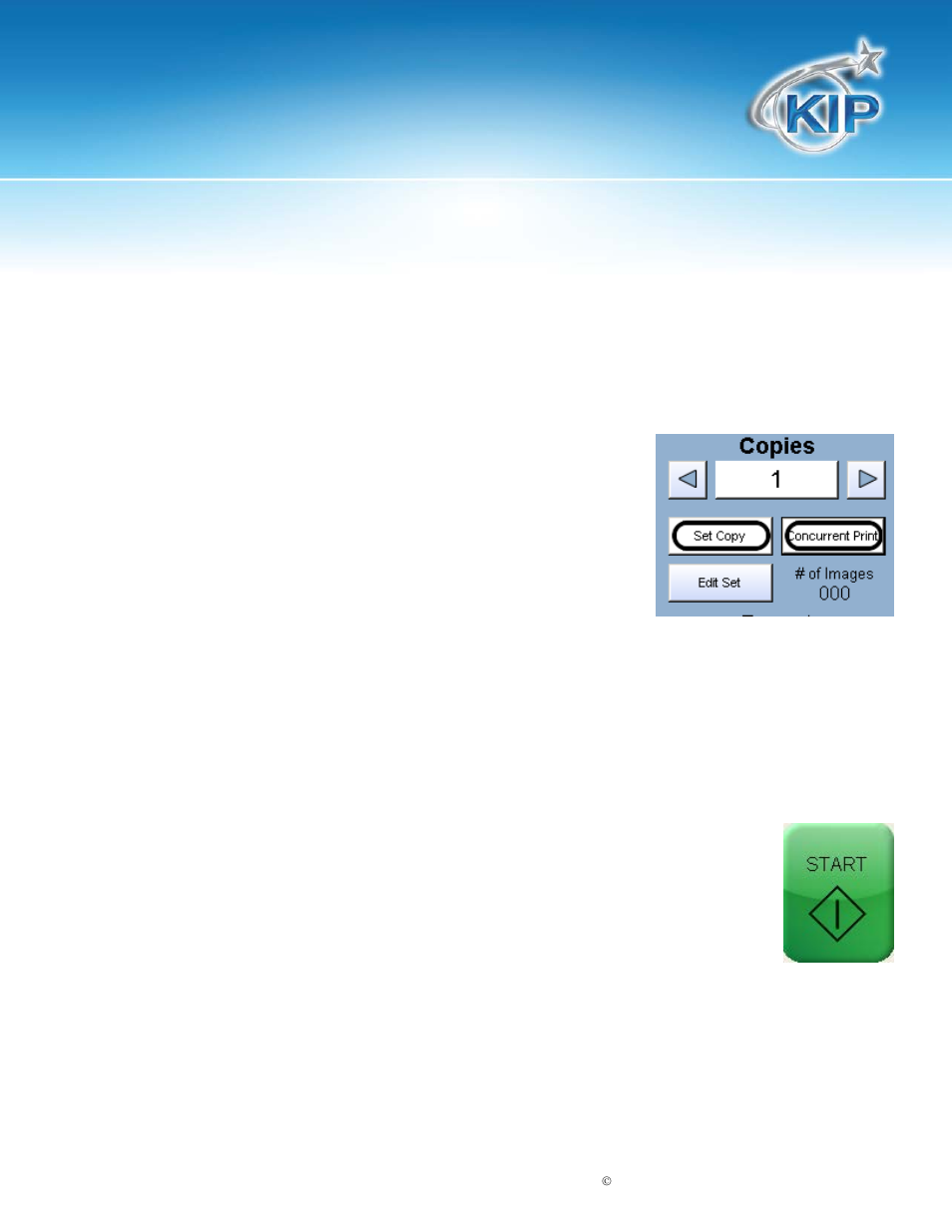 Concurrent print, Kip touchscreen software | Konica Minolta KIP 7100 User Manual | Page 30 / 205