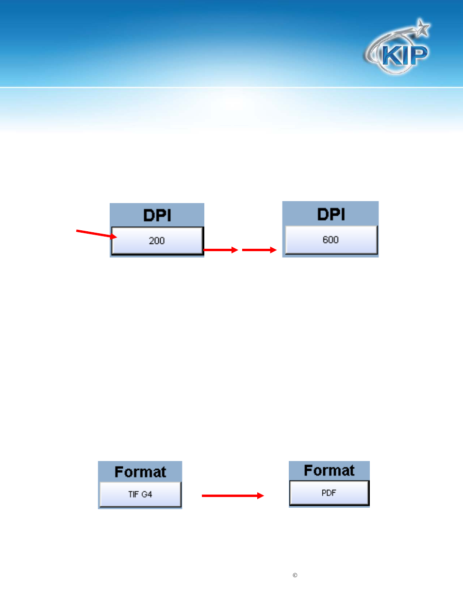Format, Kip touchscreen software | Konica Minolta KIP 7100 User Manual | Page 64 / 205